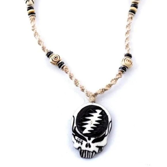 Grateful Dead Jewelry - 💀🎶 Classic Steal Your Face Spiral Choker 🎶💀